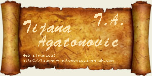 Tijana Agatonović vizit kartica